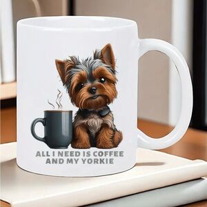 Yorkie Ceramic Mug NIP